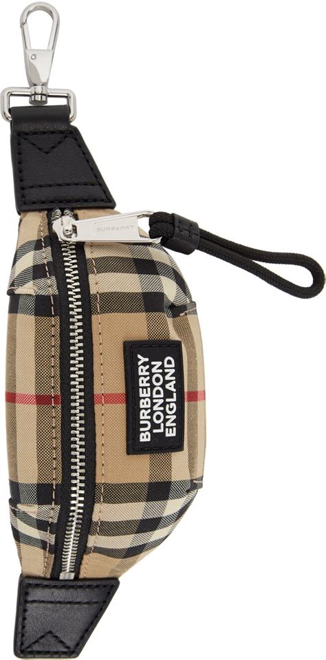 burberry beige sonny bum bag keychain|Burberry: Beige Sonny Bum Bag Keychain .